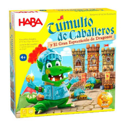 TUMULTO DE CABALLEROS y Gran Espectáculo de Dragones Juego de mesa Haba
